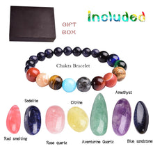 Load image into Gallery viewer, 8pcs Natural crystal original stone seven Chakra Healing Stone Mineral specimen collection gift box