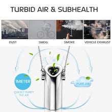 Load image into Gallery viewer, Portable Air Purifier USB wearable necklace negative ionizer Anion personal air purifier PM 2.5 cleaner Air Freshener