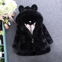 Load image into Gallery viewer, Winter Baby Girls Clothes Faux Fur Fleece Coat Pageant Warm Jacket Xmas Snowsuit 1-8Y Baby Hooded Jacket Outerwear