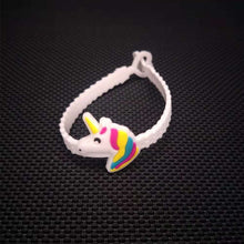 Load image into Gallery viewer, 10pcs Unicorn Party Decoration Rubber Bangle Bracelet Unicorn Birthday Party Decorations Kids Gifts Baby Shower Unicornio Party