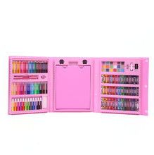 Load image into Gallery viewer, 208-Piece with Easel Children's Painting Set. Watercolor Pen Brush. Art Learning Supplies Stationery Set