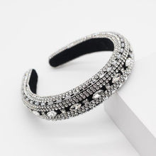 Load image into Gallery viewer, Baroque Full Crystal Hair Bands For Women Lady Luxury Shiny Padded Diamond Headband Hair Hoop Fashion Hair Accessories