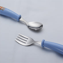 Load image into Gallery viewer, Baby Gadgets Tableware Set Children Utensil Stainless Steel Toddler Dinnerware Cutlery Cartoon Infant Food Feeding Spoon Fork