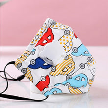 Load image into Gallery viewer, 4pc Children Facemask + 8pc Filters Cartoon Kids Maske Face Cover