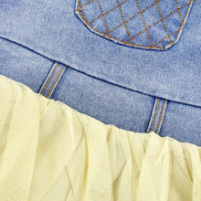 Load image into Gallery viewer, Summer Lace Denim Patch Baby Girl Dress Children Party Frock Toddler Girl Clothing Kids Princess Dress