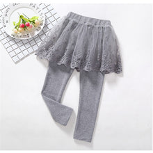 Load image into Gallery viewer, Cotton Baby Girls Leggings Lace Princess Skirt-pants Spring Autumn Children Slim Skirt Trousers for 2-7 Years Kids Clothes