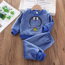Load image into Gallery viewer, New Autumn Winter Baby Clothes Pajamas Sets Girls Pajamas Children Warm Flannel Fleece Catoon Bear Kids Sleepwear Home Suit 1-6Y