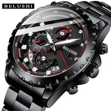 Load image into Gallery viewer, Fashion New 2021 Mens Watches BELUSHI Top Brand Luxury Chronograph Full Steel Waterproof Quartz Watch Men Date Sports Clock