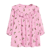 Load image into Gallery viewer, V-TREE Cute Baby Girl Dresses Floral Printed Toddler Kid Long-sleeved Dress Children Clothing