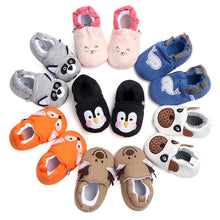 Load image into Gallery viewer, Cartoon Fox Baby Girls Winter Warm First Walkers Cotton Children Home Shoes Kids Toddler Slippers Baby First Walkers Moccasins
