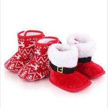 Load image into Gallery viewer, Baby  Lovely Christmas Boots Winter Warm Slippers Anti-Slip Infant