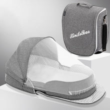 Load image into Gallery viewer, Baby Crib Multifunctional Folding Newborn Bed Toddler Bed Portable Sun Protection Mosquito Net Infant Camping Bed Travel Cot