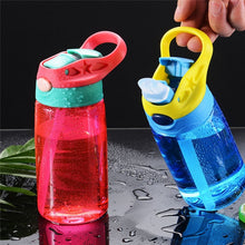 Load image into Gallery viewer, 480ml Kids Water Bottle with Straw Lid And Handle