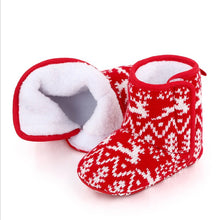 Load image into Gallery viewer, Baby  Lovely Christmas Boots Winter Warm Slippers Anti-Slip Infant