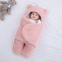 Load image into Gallery viewer, Baby Sleeping Bag Ultra-Soft Fluffy Fleece Newborn Receiving Blanket Infant Boys Girls ClothesSleeping Nursery Wrap Swaddle