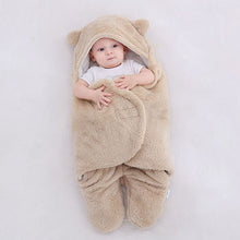 Load image into Gallery viewer, Baby Sleeping Bag Ultra-Soft Fluffy Fleece Newborn Receiving Blanket Infant Boys Girls ClothesSleeping Nursery Wrap Swaddle