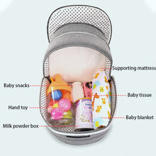 Load image into Gallery viewer, Baby Crib Multifunctional Folding Newborn Bed Toddler Bed Portable Sun Protection Mosquito Net Infant Camping Bed Travel Cot