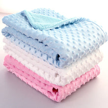 Load image into Gallery viewer, Baby Blanket & Swaddling Newborn Thermal Soft Fleece Blanket Solid Bedding Set Cotton Quilt
