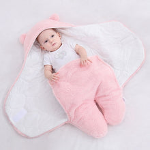 Load image into Gallery viewer, Baby Sleeping Bag Ultra-Soft Fluffy Fleece Newborn Receiving Blanket Infant Boys Girls ClothesSleeping Nursery Wrap Swaddle