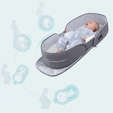 Load image into Gallery viewer, Baby Crib Multifunctional Folding Newborn Bed Toddler Bed Portable Sun Protection Mosquito Net Infant Camping Bed Travel Cot