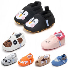 Load image into Gallery viewer, Cartoon Fox Baby Girls Winter Warm First Walkers Cotton Children Home Shoes Kids Toddler Slippers Baby First Walkers Moccasins