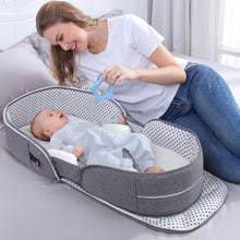 Load image into Gallery viewer, Baby Crib Multifunctional Folding Newborn Bed Toddler Bed Portable Sun Protection Mosquito Net Infant Camping Bed Travel Cot