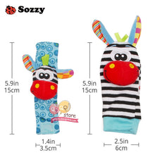Load image into Gallery viewer, Sozzy Baby Rattles Soft Plush Toys 4 piece