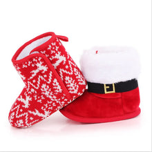 Load image into Gallery viewer, Baby  Lovely Christmas Boots Winter Warm Slippers Anti-Slip Infant