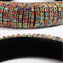Load image into Gallery viewer, Baroque Full Crystal Hair Bands For Women Lady Luxury Shiny Padded Diamond Headband Hair Hoop Fashion Hair Accessories