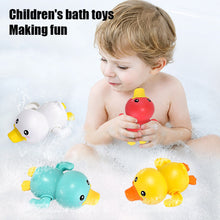 Load image into Gallery viewer, Summer2020 Bathroom Bath Shower Baby Clockwork Swimming Children Play Water Cute Little Yellow Duck Bathing Bathtub Toys For Kid