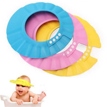 Load image into Gallery viewer, Safe Shampoo Shower Bathing Bath Protect Soft Cap Hat For Baby Wash Hair Shield Bebes Children Bathing Shower Cap Hat Kids