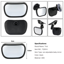 Load image into Gallery viewer, 2 in 1 Mini Safety Car Back Seat Baby View Mirror Adjustable Baby Rear Convex Mirror Car Baby Kids Monitor
