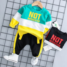 Load image into Gallery viewer, New Kids Clothes Baby Boys Costume Letter Tracksuit Tops Pants Children spring  Boys Outfits
