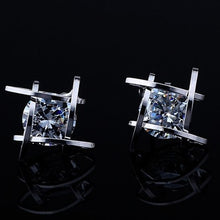 Load image into Gallery viewer, Women&#39;s earrings 2019 Europe and the new jewelry geometric hollow square triangle zircon earrings fashion banquet jewelry
