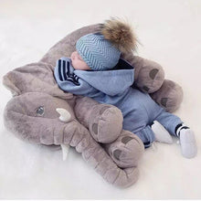 Load image into Gallery viewer, 40CM 60CM 5 Colors Long Nose Plush Elephant Toy Lumbar Elephant Pillow Baby Appress Doll Bed Cushion Kids Toy Gift For Girl
