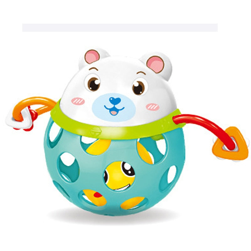 0-12Months Baby Rattles Toy Cars Soft Plastic Baby Teether Hand Grasping Ball Toys Rattle Early Educational Hand Bell Baby Toys