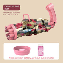 Load image into Gallery viewer, New Magic dolphin Gatling Bubble Gun Automatic Bubble Machine Gun Soap Bubble Blower Outdoor Kids Child Toy for Kids
