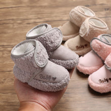 Load image into Gallery viewer, Baby Winter Warm First Walkers Cotton Baby Shoes Cute Infant Baby boys girls shoes soft sole indoor shoes for 0-18M
