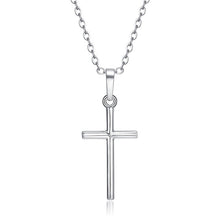 Load image into Gallery viewer, Fashion Female Cross Pendants Gold Black Color Crystal Jesus Cross Pendant Necklace Jewelry For Men/Women Wholesale
