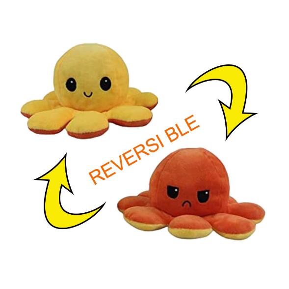 20cm  Reversible Octo-Plushie  Flip Octopus Stuffed Plush