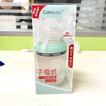 Load image into Gallery viewer, 250ml Baby Bottle Kids Cup Silicone Sippy Children Training Cute Baby Drinking Water Straw Feeding Bottle Hands-free bottle
