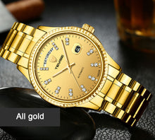 Load image into Gallery viewer, Tevise Men Luxury Golden Automatic Mechanical Watch Men Stainless steel Date Business Wristwatch Relogio Masculino
