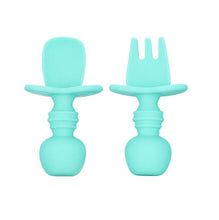 Load image into Gallery viewer, Children&#39;s Tableware Baby Dishes Set Silicone Fork Spoon Set
