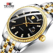 Load image into Gallery viewer, Tevise Men Luxury Golden Automatic Mechanical Watch Men Stainless steel Date Business Wristwatch Relogio Masculino
