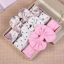 Load image into Gallery viewer, 3 Pcs/Set Printed Baby Headband Elastic Bows Newborn Kids Turban Dot Headbands Hair Band For Girls Baby Hair Accessories
