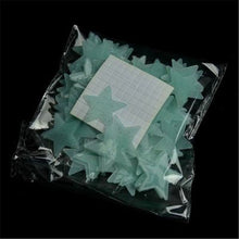 Load image into Gallery viewer, 100pcs 3D Stars Glow In The Dark Wall Stickers Luminous Fluorescent Wall Stickers For Kids Baby Room Bedroom Ceiling Home Decor
