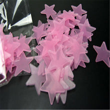 Load image into Gallery viewer, 100pcs 3D Stars Glow In The Dark Wall Stickers Luminous Fluorescent Wall Stickers For Kids Baby Room Bedroom Ceiling Home Decor
