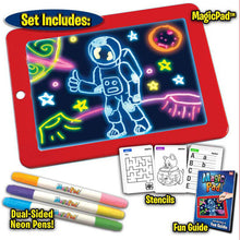 Load image into Gallery viewer, 3D Magic Drawing Pad Luminous Light Drawing Board Graffiti Doodle Tablet Magic Draw with Light Kids Painting Fun Educational Toy
