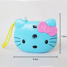 Load image into Gallery viewer, 1pcs Cute Hello Kitty Light Projection Children Educational Toys For Kids Projection Cartoon Pattern Camera Children Gift
