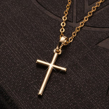 Load image into Gallery viewer, Fashion Female Cross Pendants Gold Black Color Crystal Jesus Cross Pendant Necklace Jewelry For Men/Women Wholesale
